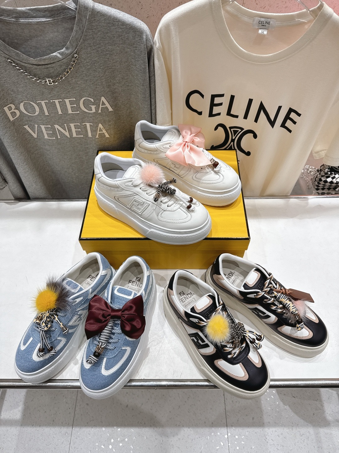 펜* 25ss 메쉬 스트랩 통굽 스니커즈