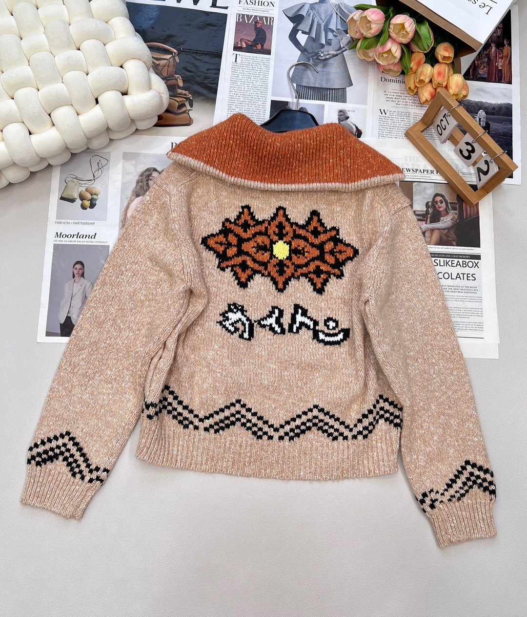 루*비통 콜라보 집업 터틀넥 점퍼