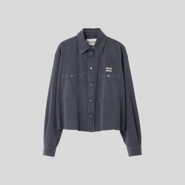 미우미우 라이트 데님 셔츠