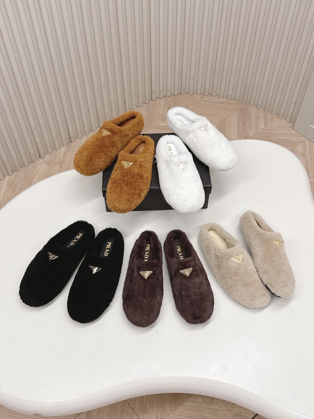 프*다 25 신상 털 세미 슬리퍼