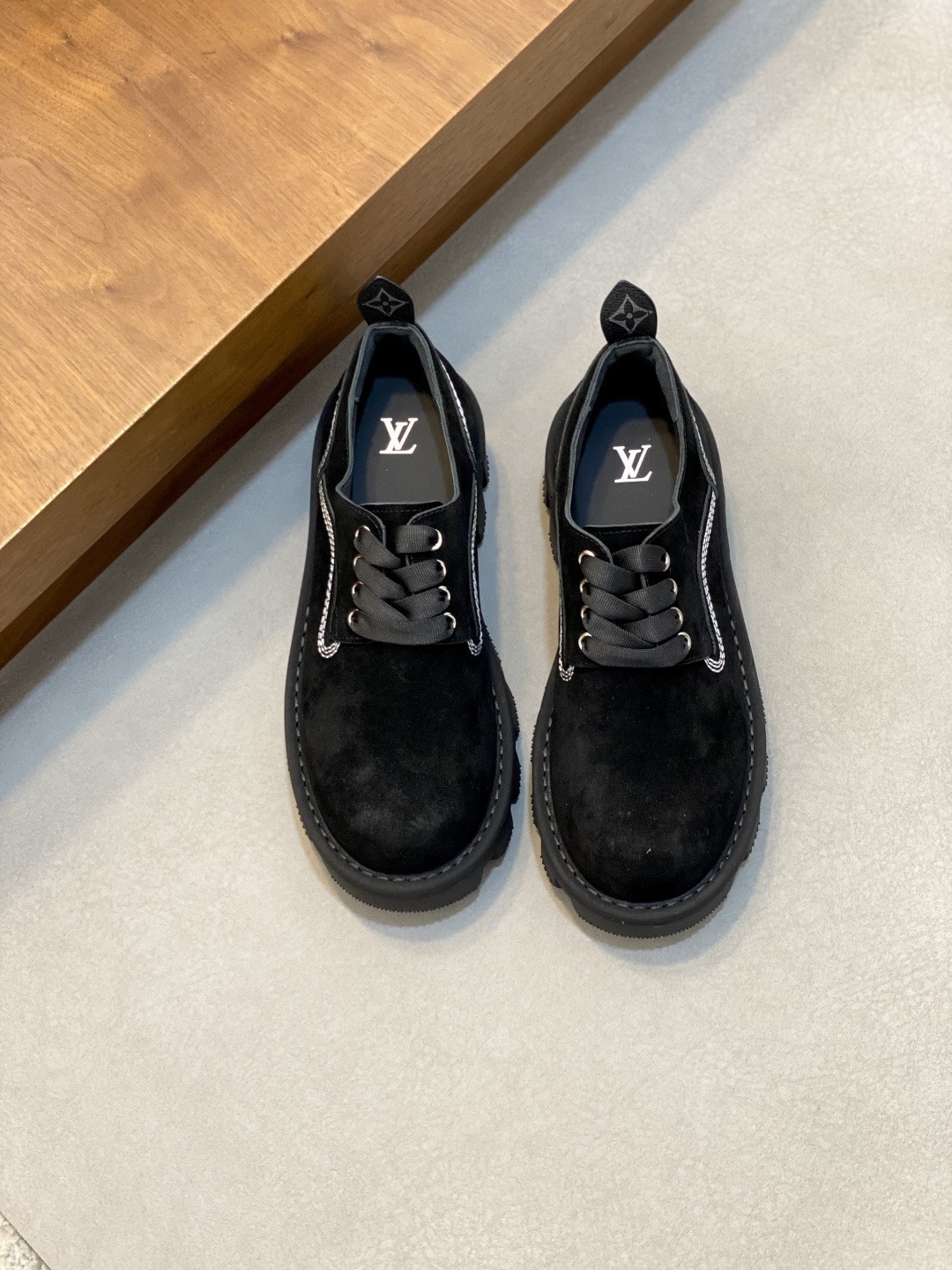 루*비통 체커 남성 앵클부츠