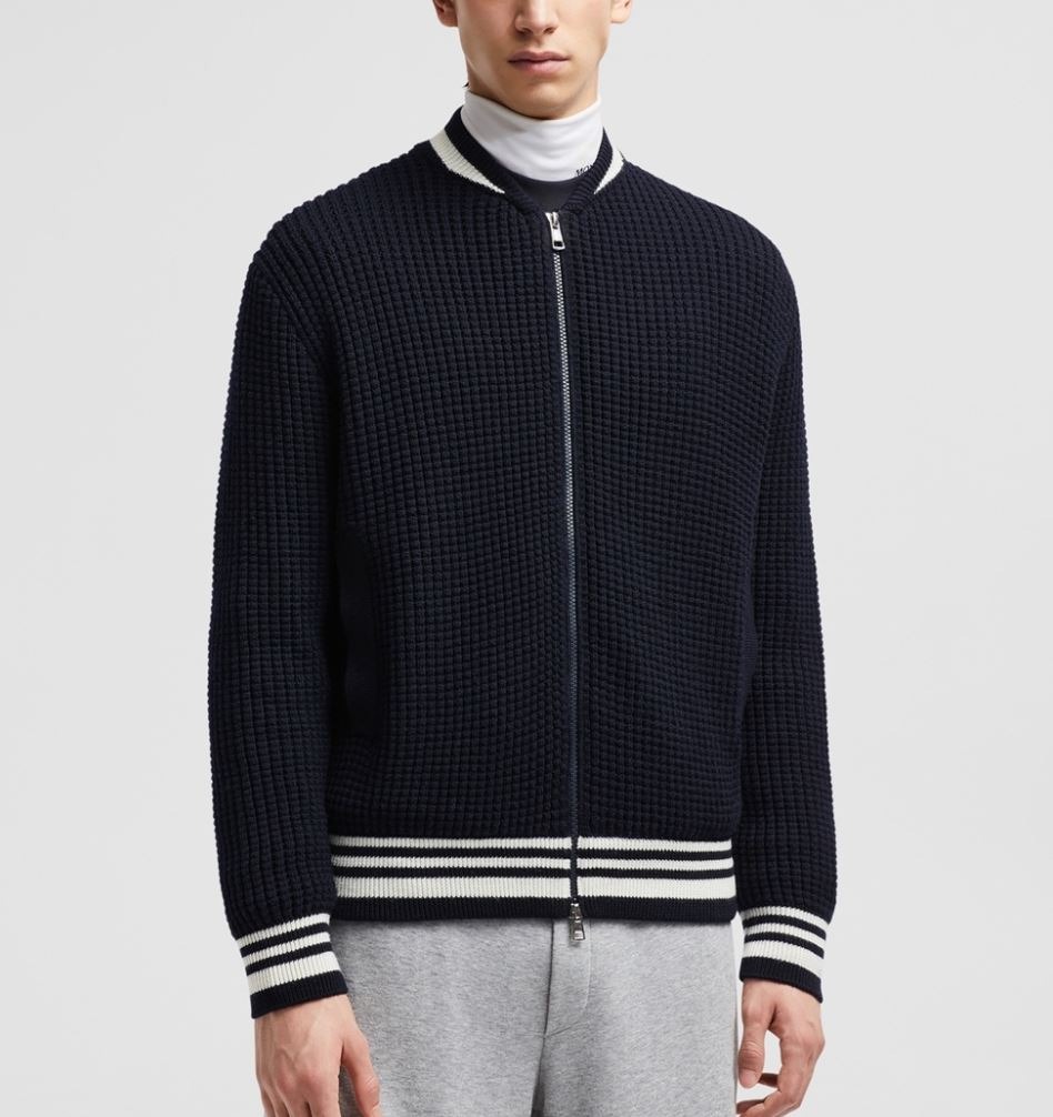 몽클레어 패딩 울 집업 가디건