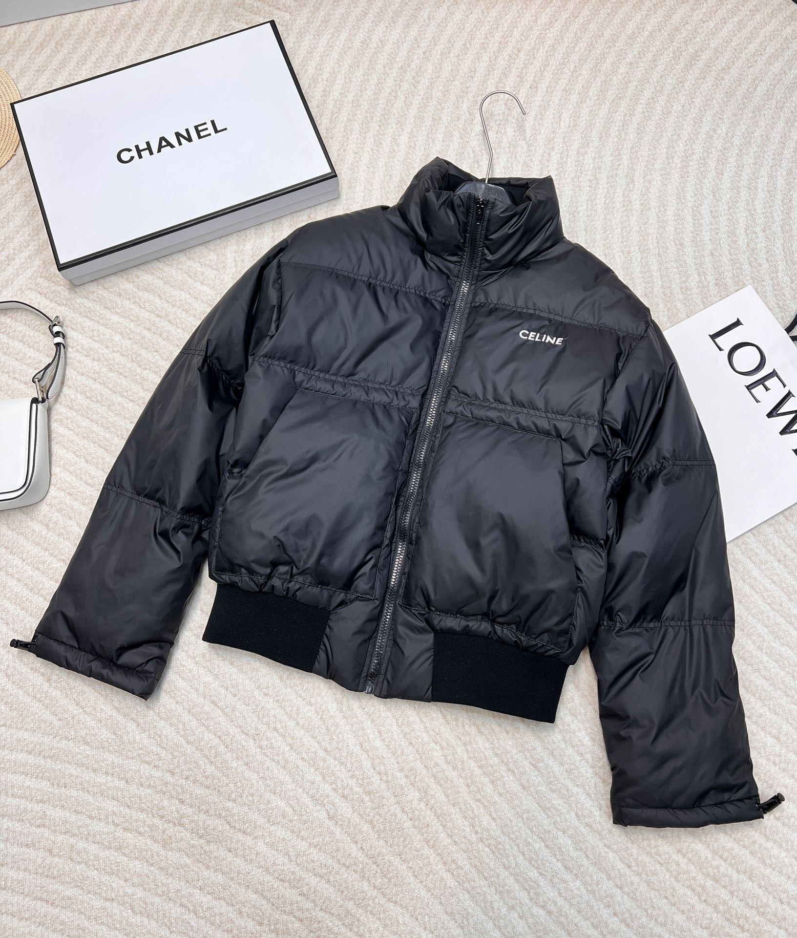 셀*느 신상 블랙 패딩 점퍼