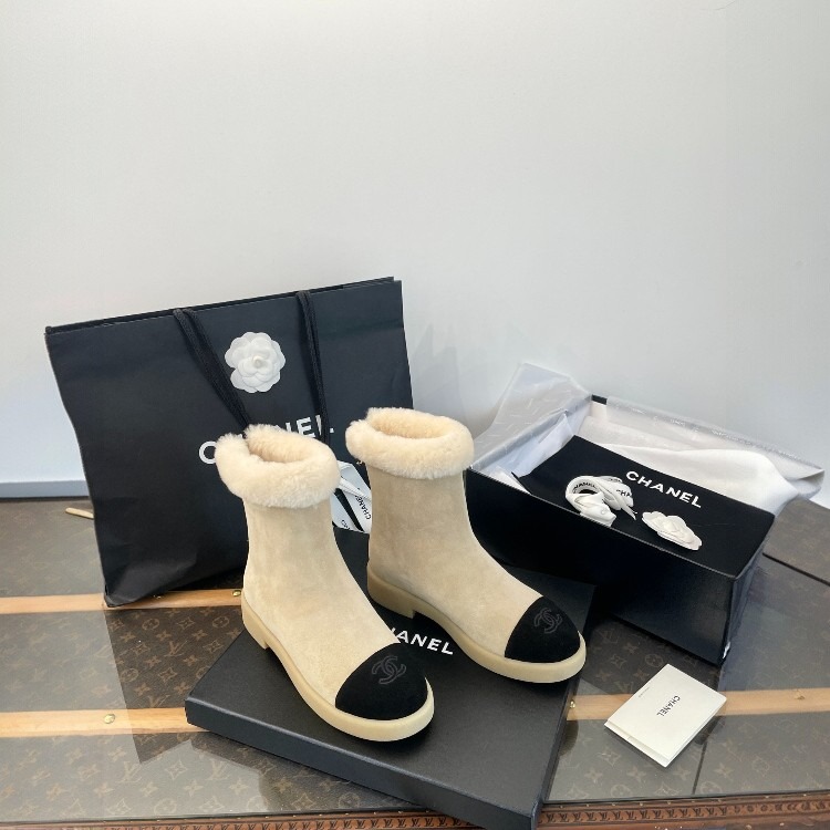 샤넬 스노우 첼시 부츠