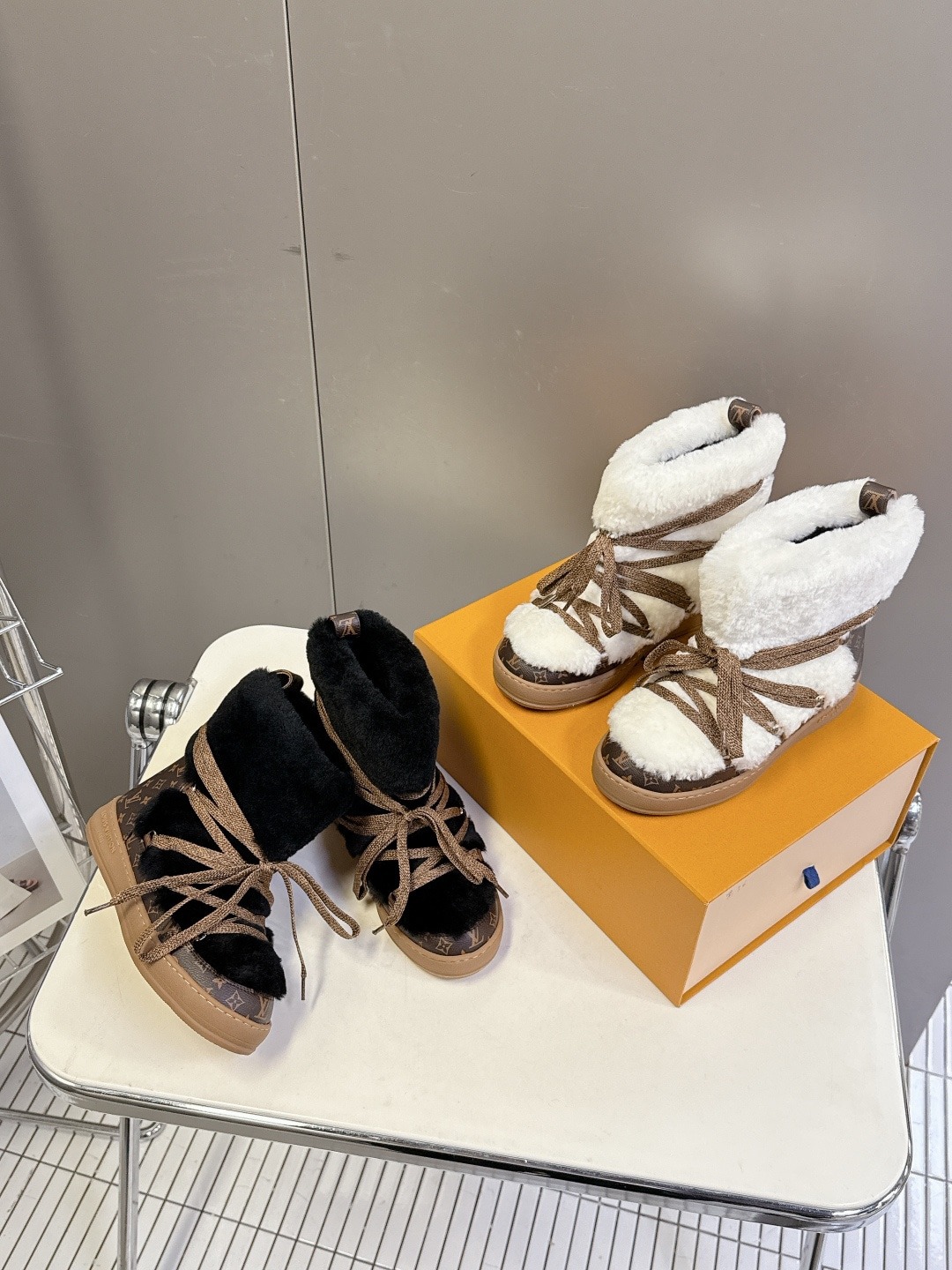 루*비통 신상 스노우 부츠