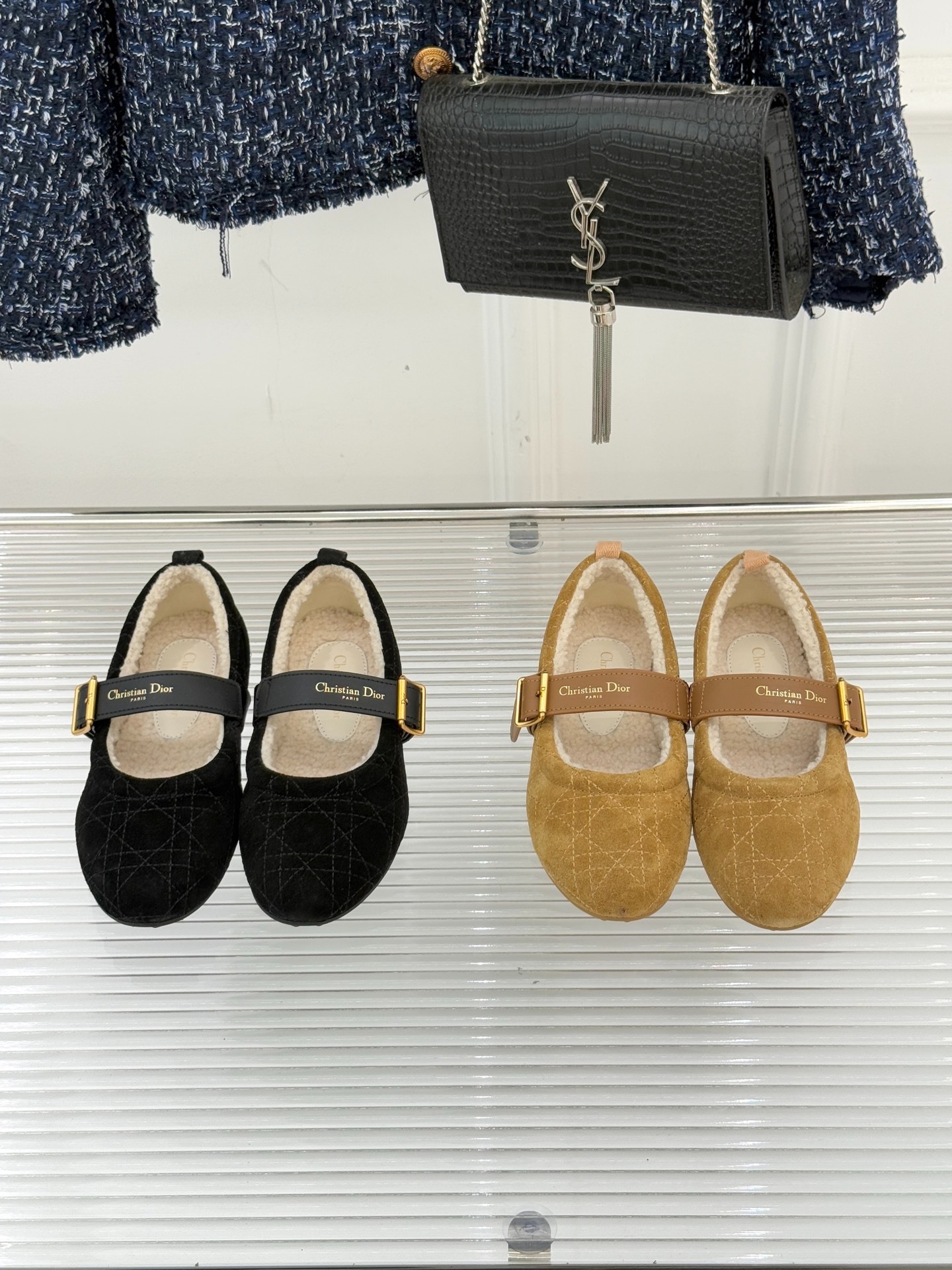 디* 25WF 신상 퀼팅버클 메리제인 퍼