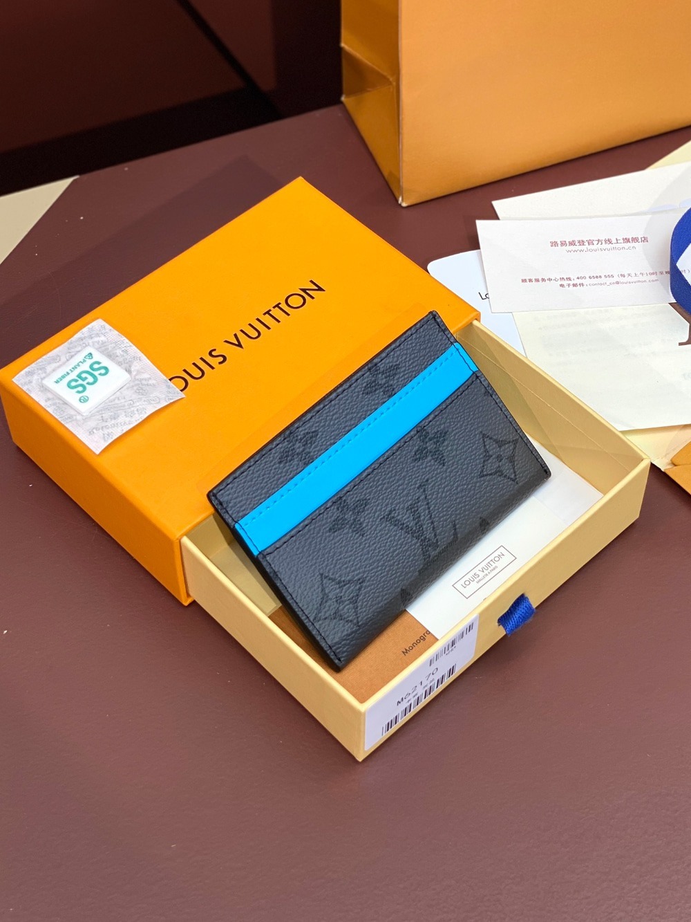 루*비통 남성지갑 더블 카드 홀더 M62170