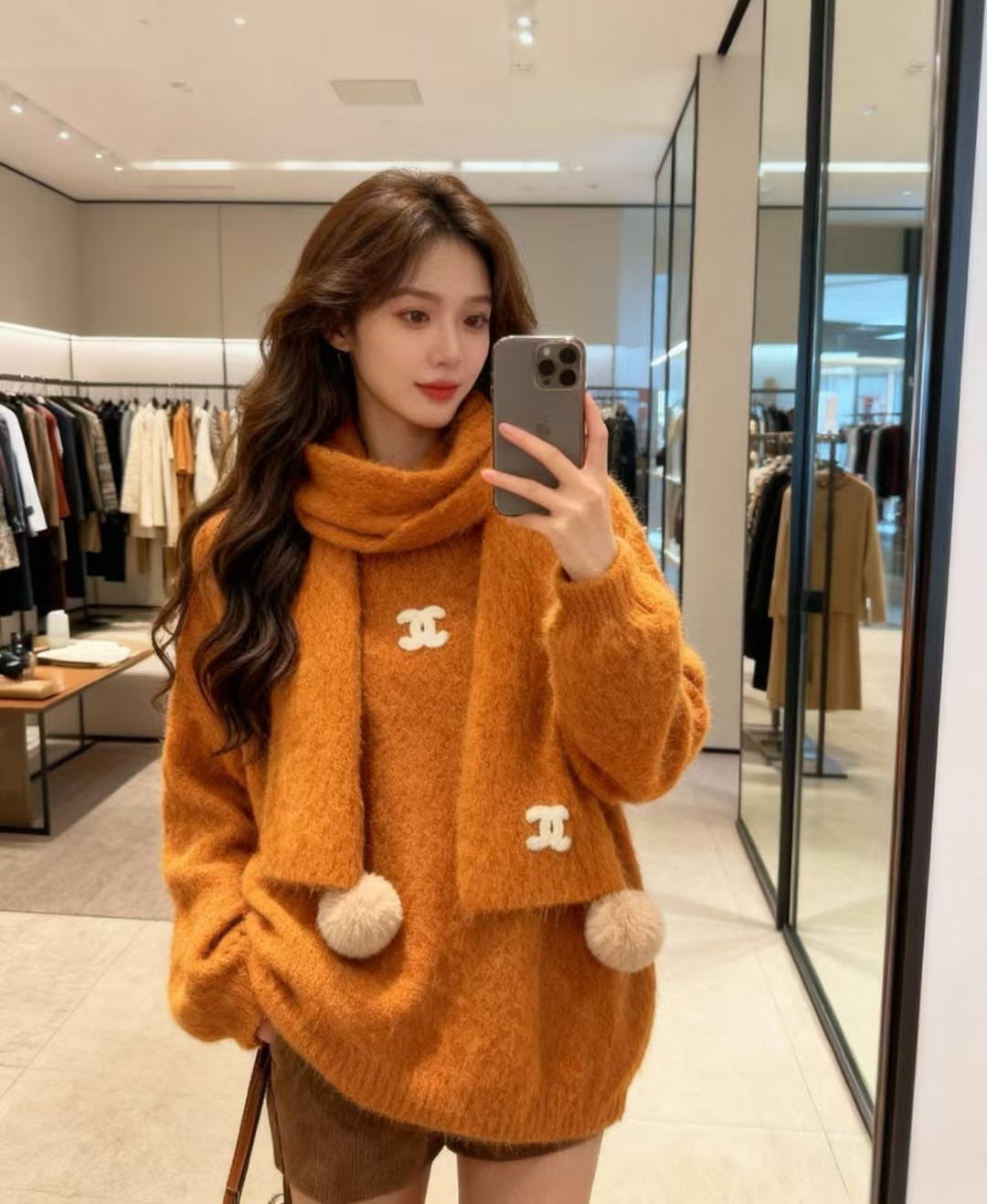 샤* 26 봄 신상 케이프 니트 스웨터 투피스