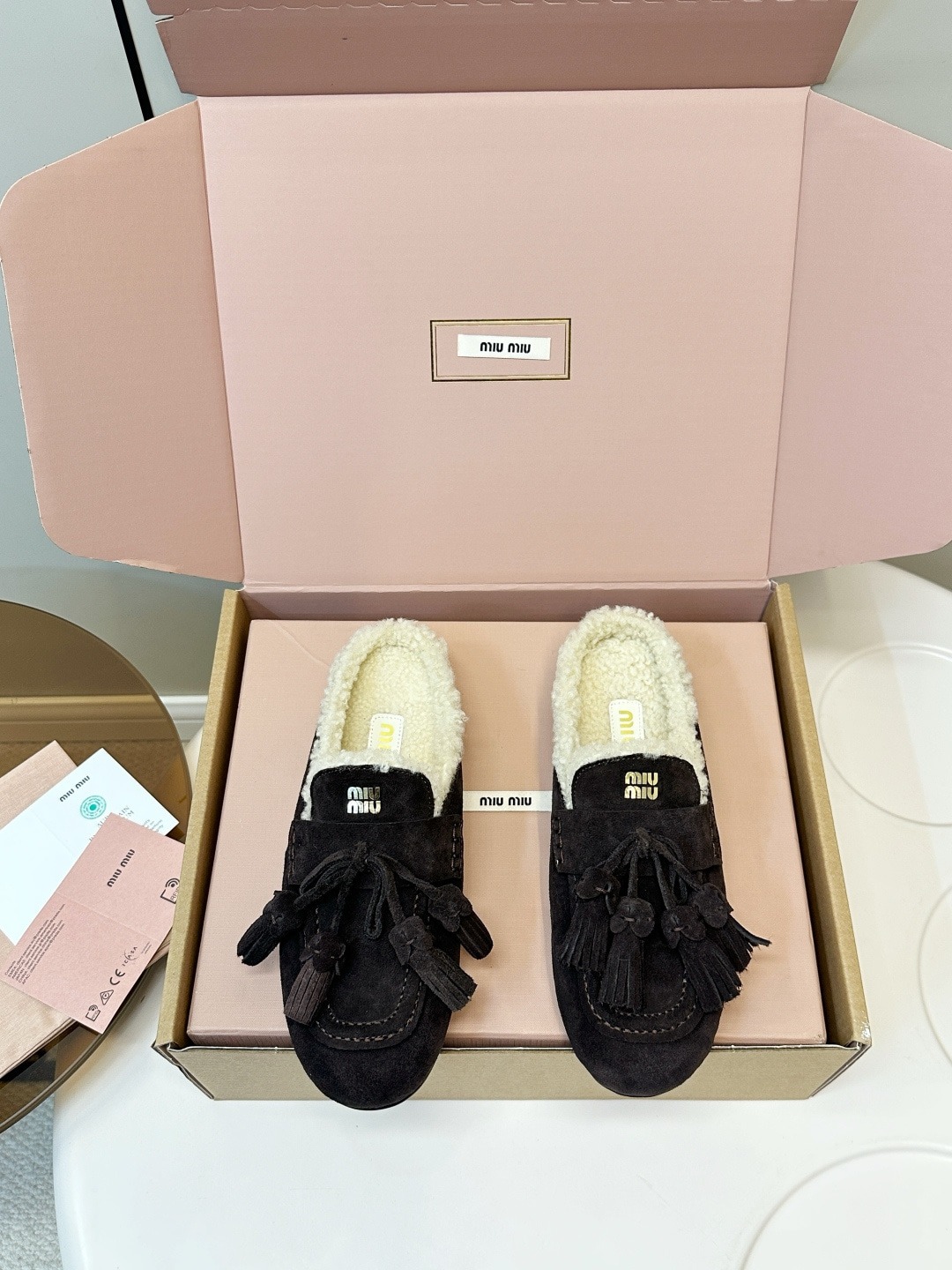 미*미* 25ss 신상 울 슬립온 세미슬리퍼
