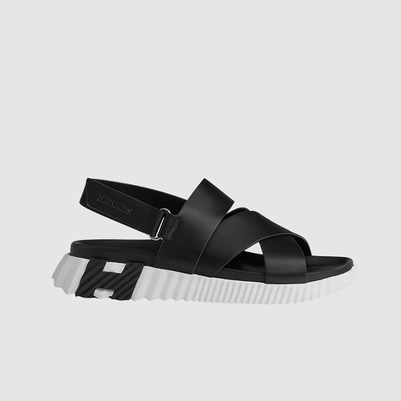 에르메스 일렉트릭 샌들 카프스킨 & 누아 