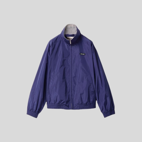 미우미우 테크니컬 포플린 블루종 재킷