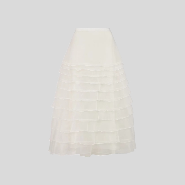 디올 러플 미디 스커트