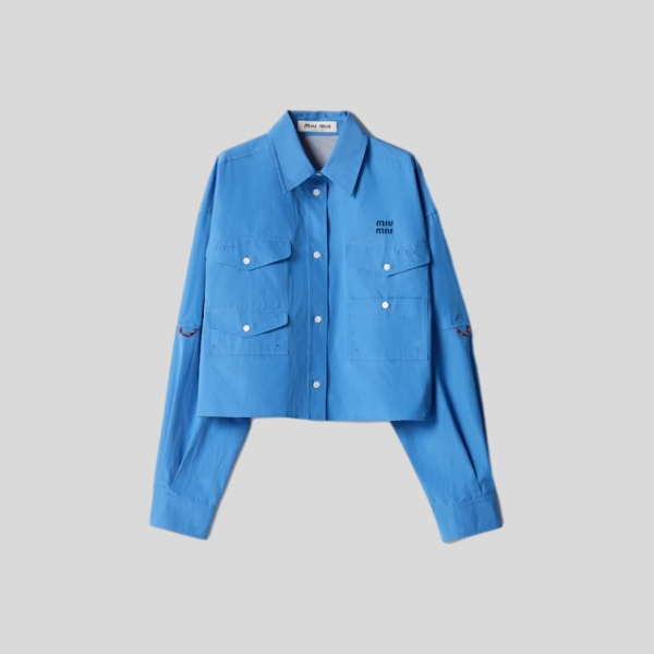 미우미우 포플린 셔츠