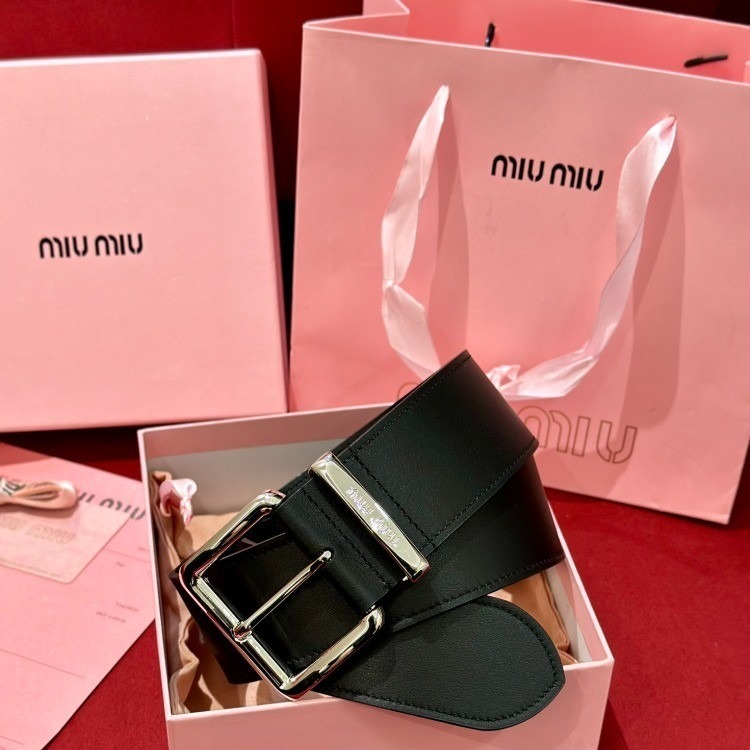 미우미우 나파 레더 벨트 [50mm] [4컬러]