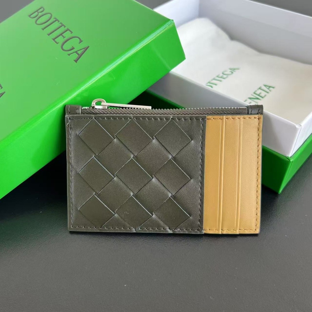 보*가 베네타 메쉬 스티치 지퍼 카드지갑 755985