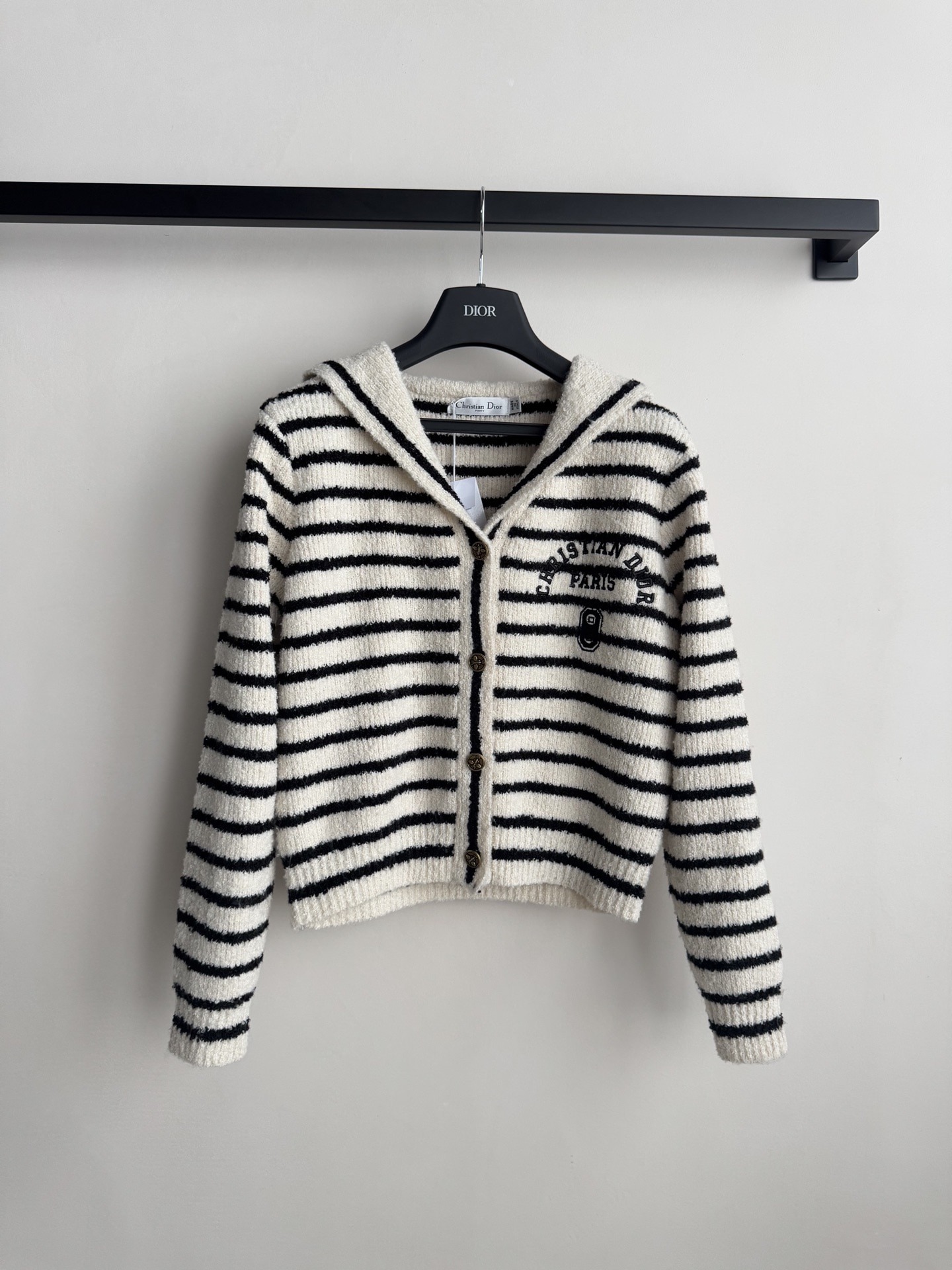 디* 신상 마린 숄 스트라이프 카디건