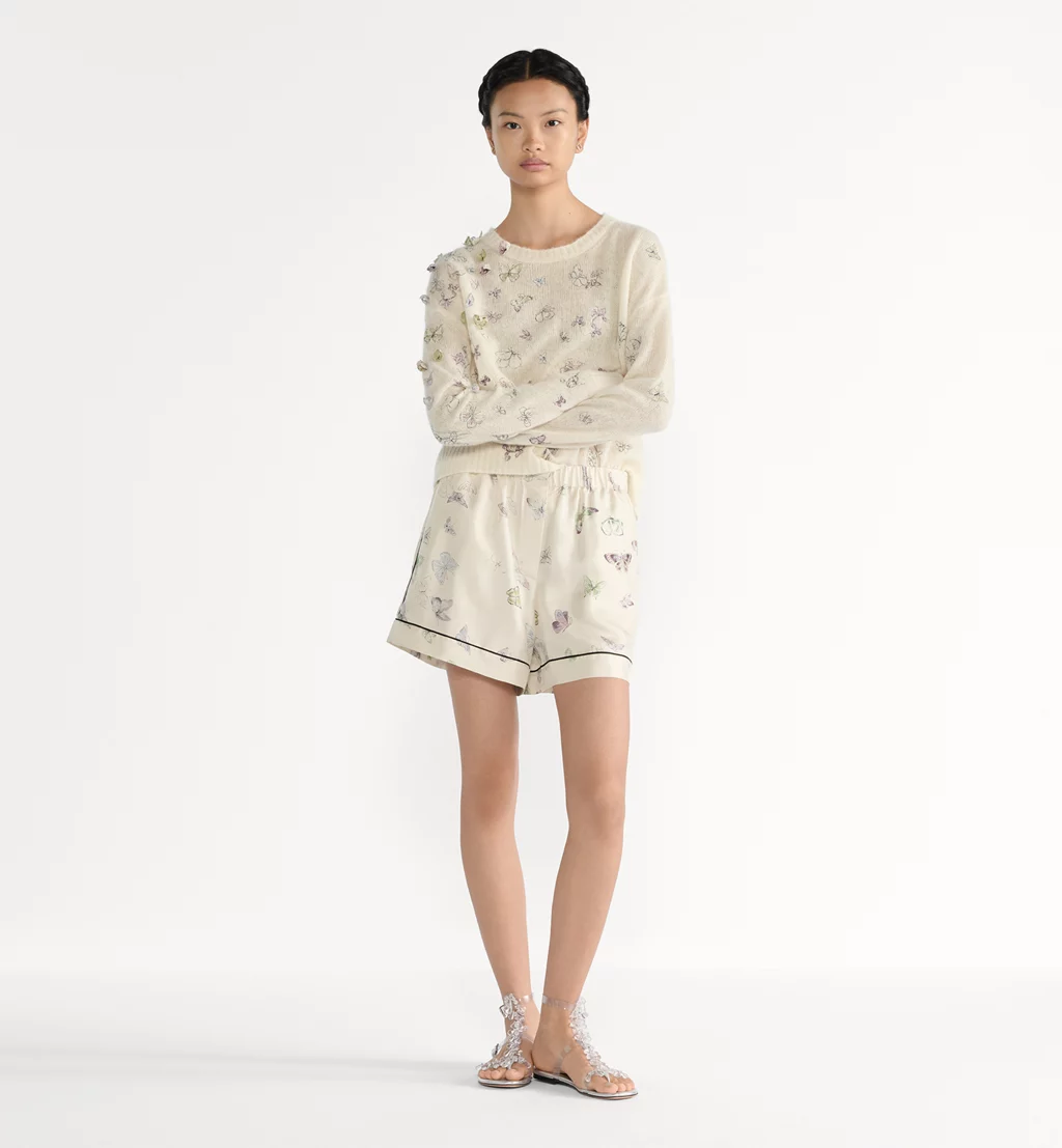 디올 자수 스웨터