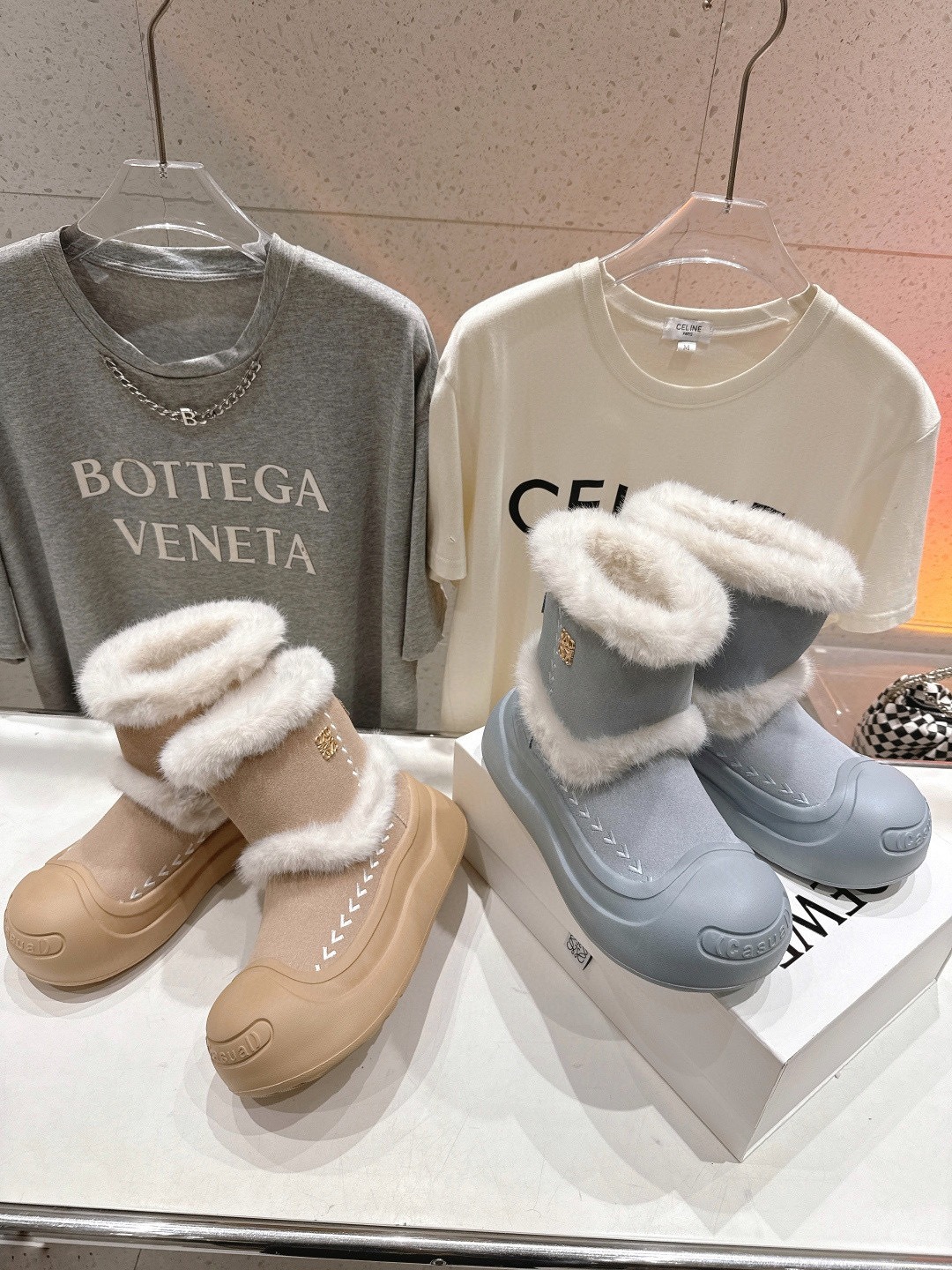 로*베 신상 스노우 양털부츠