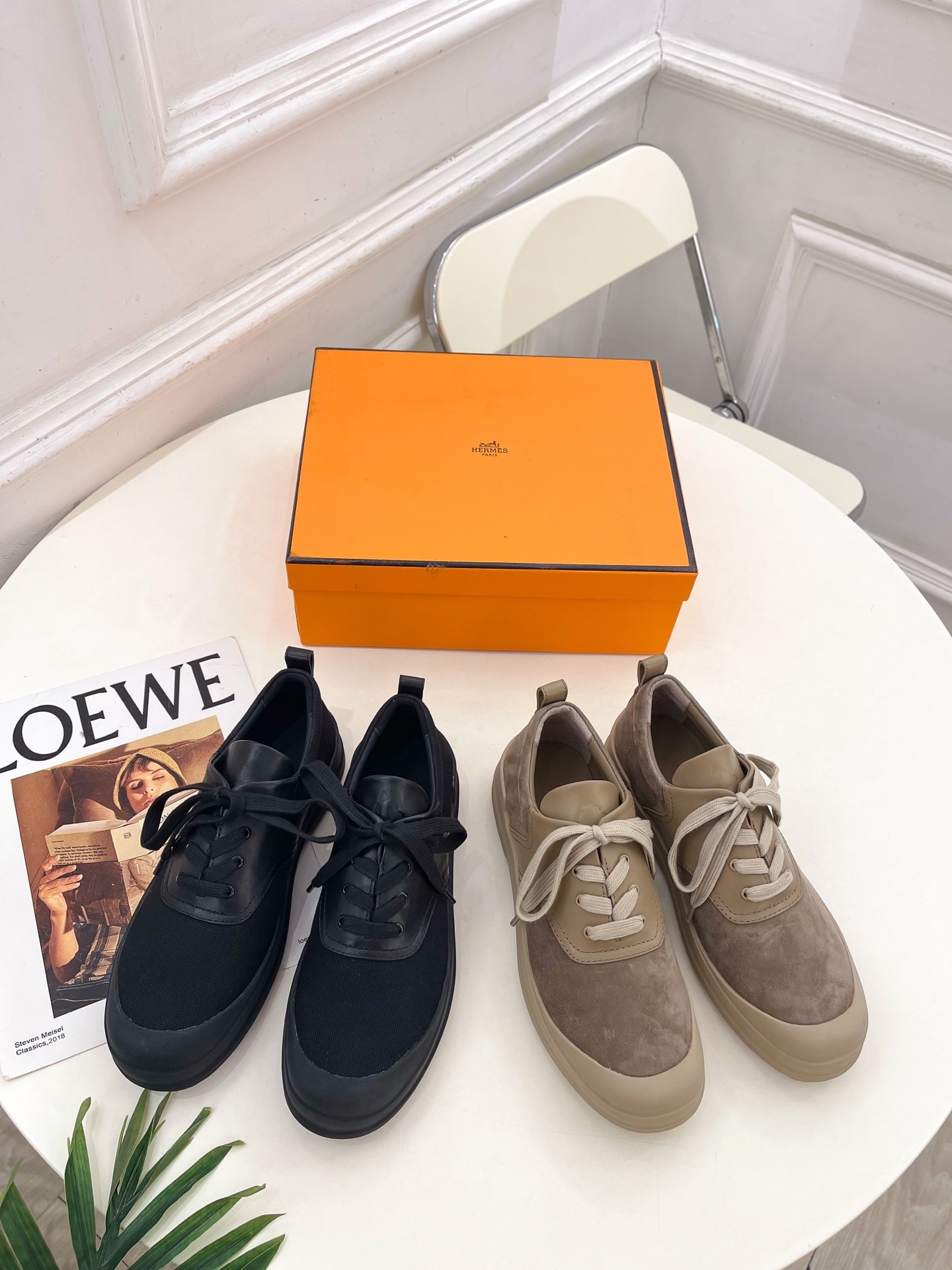 에*메스 신상 로우탑 스니커즈