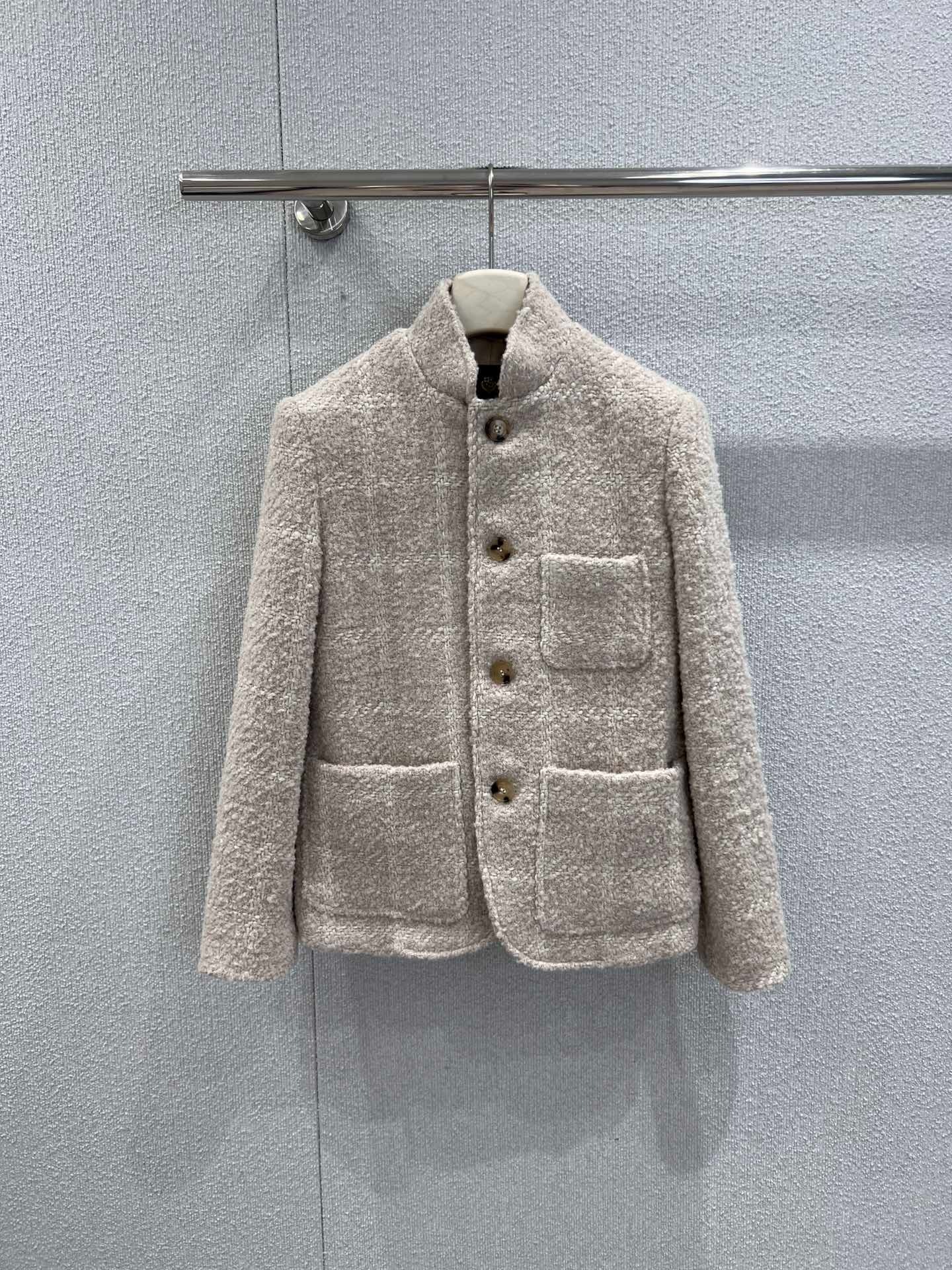 로*피아나 25Fw 신상 알파카 혼방 미니코트