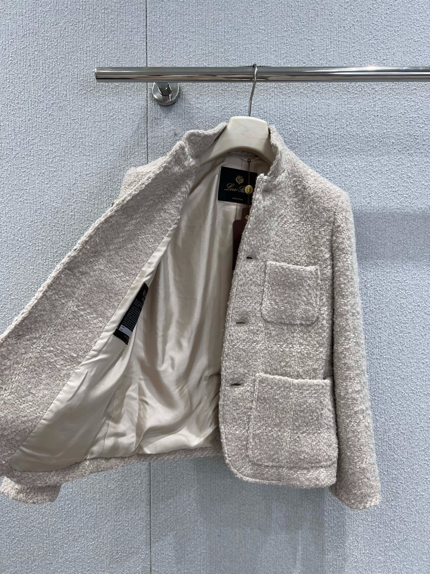 로*피아나 25Fw 신상 알파카 혼방 미니코트