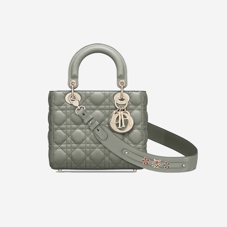 디올 그레이 까나쥬 레이디백 스몰 