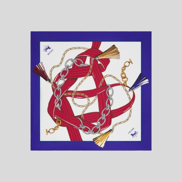 셀린느 실크 트윌 스퀘어 스카프