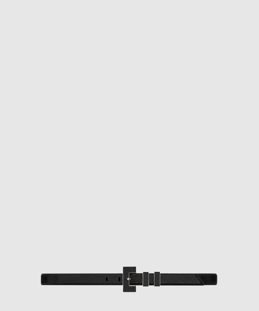 생로랑 레더 클래식 사각 버클 벨트 586217