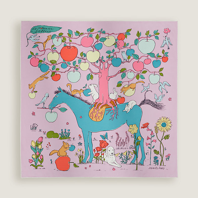 에르메스 르 뽀미에 쎄리에 스카프 90