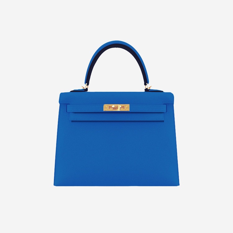 에르메스 켈리백 25 Tanzania blue (Epsom) 