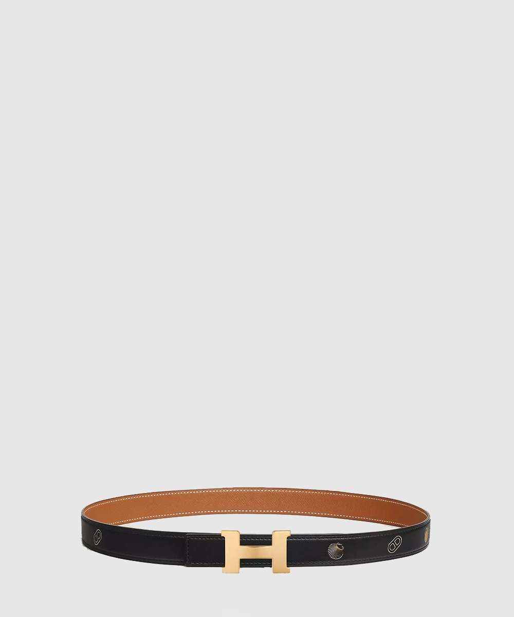 에르메스 Mini Constance 벨트 버클 Hermes sur Mer 리버서블 가죽 스트랩