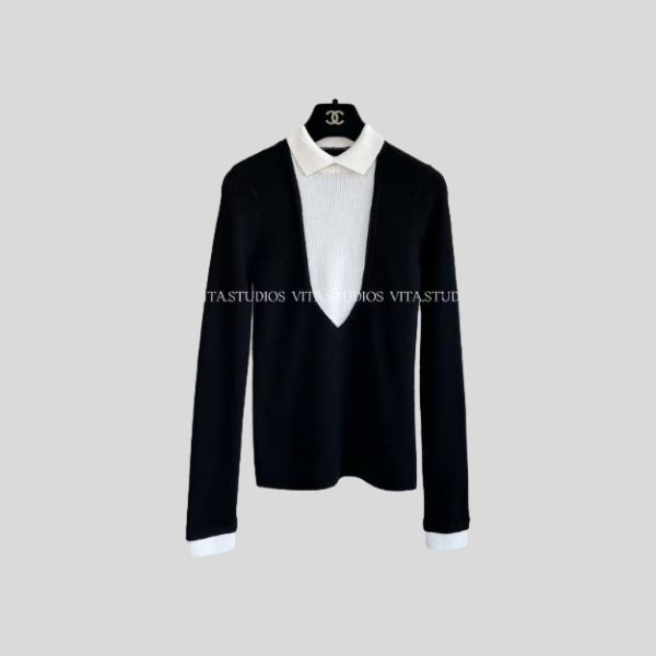 샤넬 터틀넥 니트 스웨터