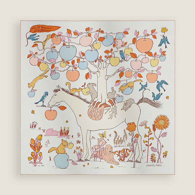 에르메스 르 뽀미에 쎄리에 스카프 90