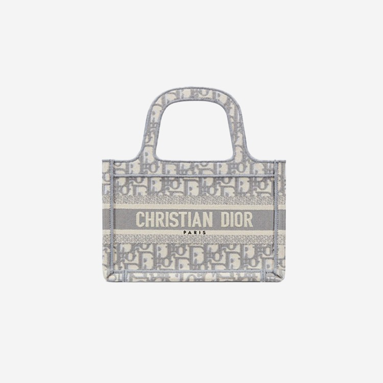 디올 그레이 오블리크 북 토트백 미니 