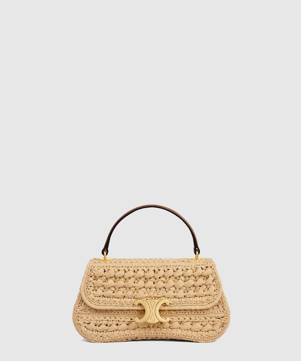 셀린느 라피아 효과 텍스타일을 입은 틴 셀린 롤라 119862