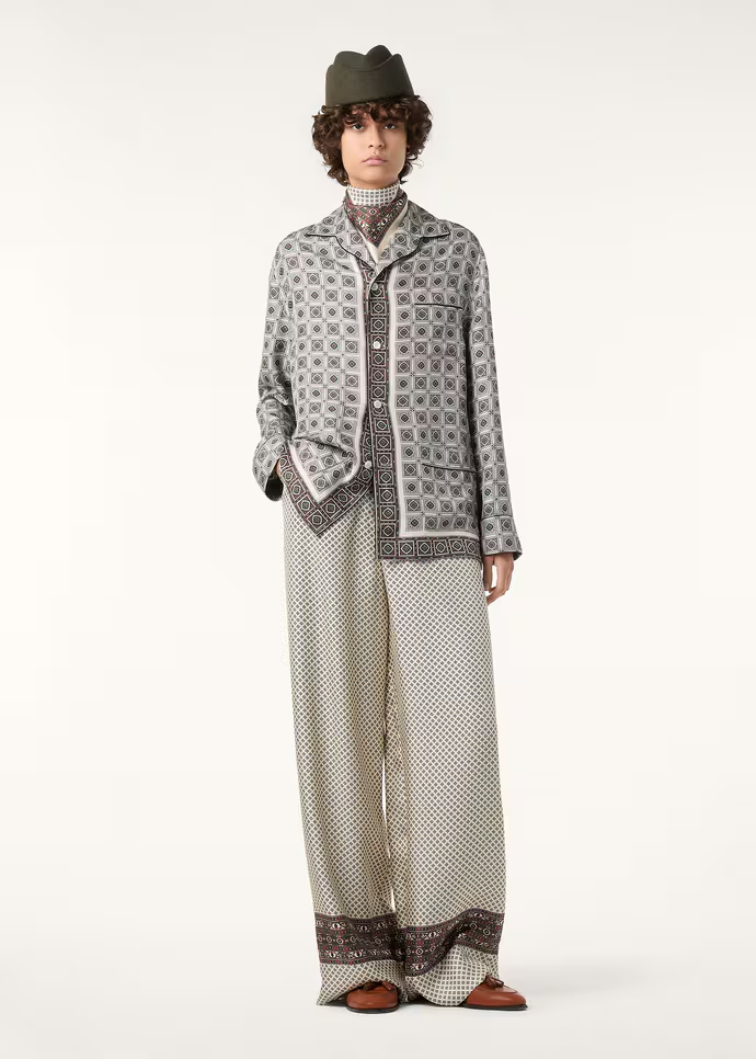 로로피아나 발레리오 실크 팬츠