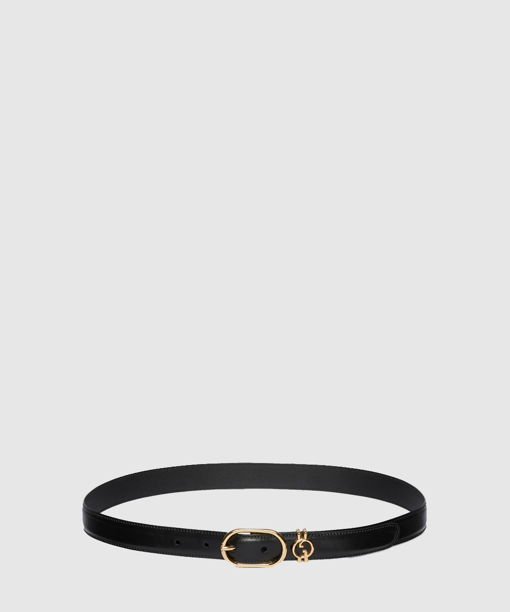 구찌 라운드 인터로킹 G 버클 벨트 760164