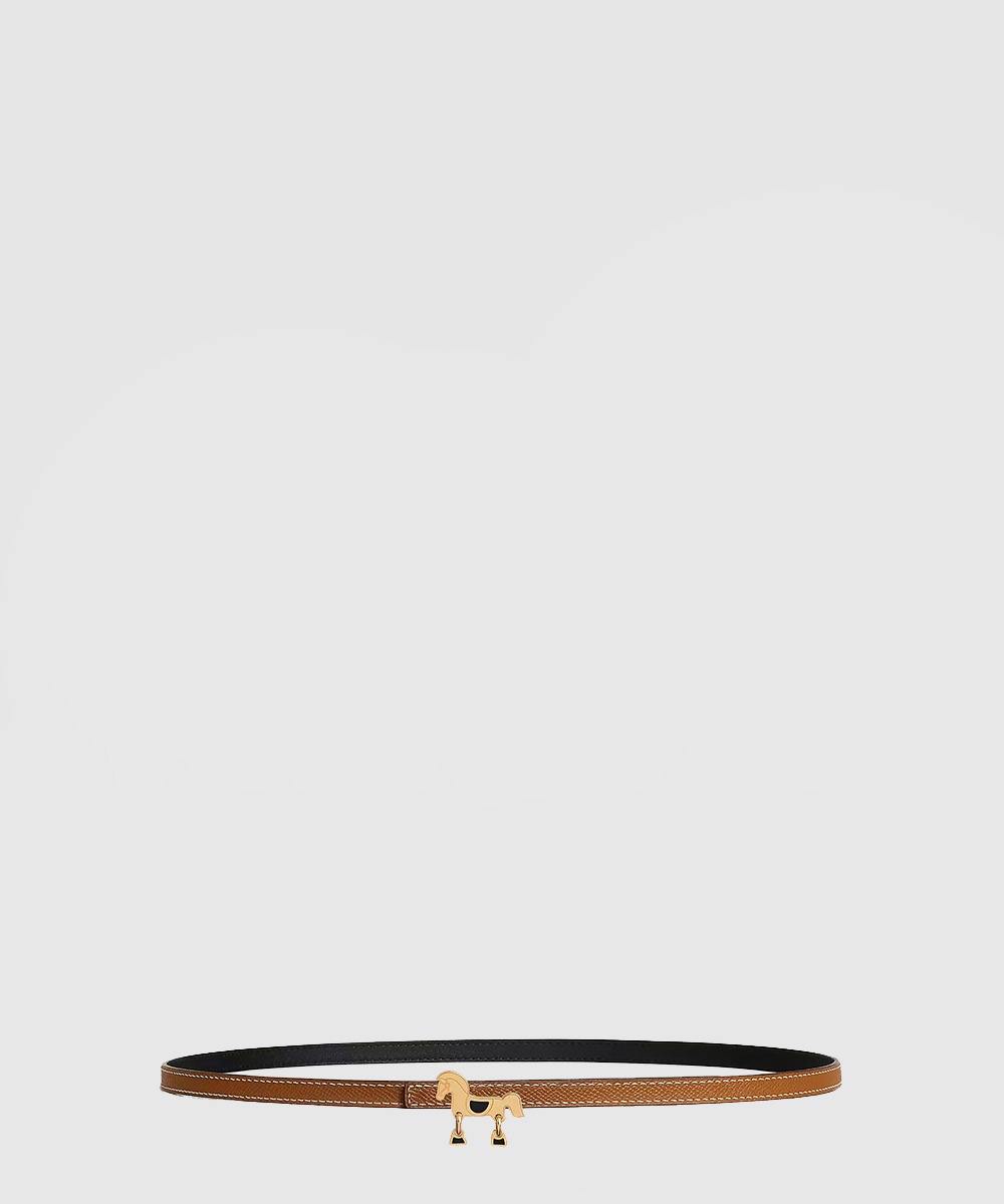 에르메스 토르네이드 버클 양면 가죽 벨트