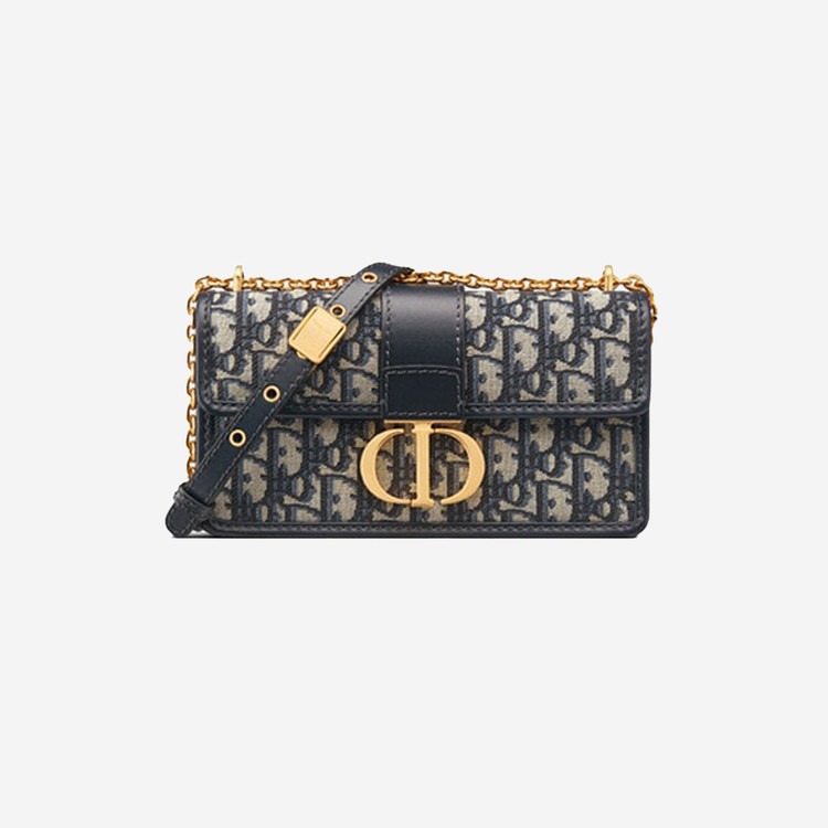 디올 30 몽테인 블루 이스트웨스트 체인백 